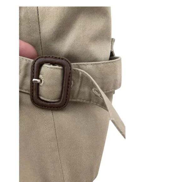 Vtg Burberrys Of London Womens Long Trench Coat Nova Check Trim Old Money 10 - Picture 6 of 9